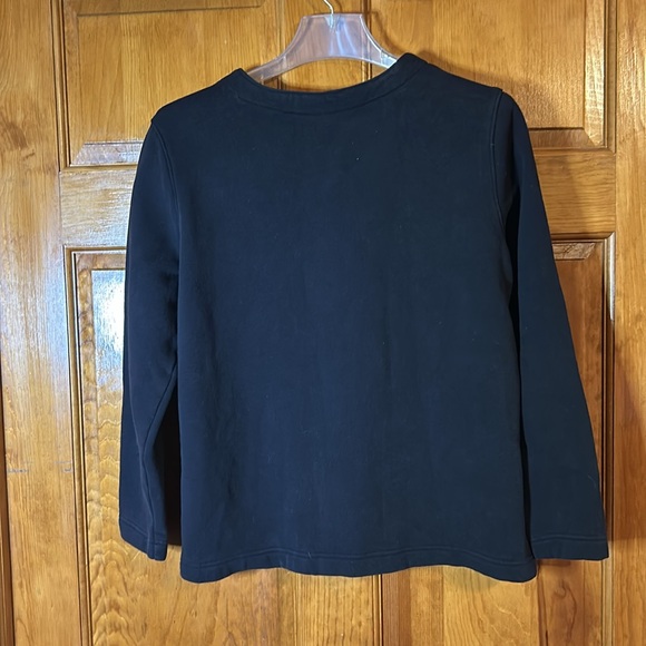 Classic Elements Women’s Black Christmas Pearl Snap Jacket Sz Lg-EUC - Picture 6 of 6